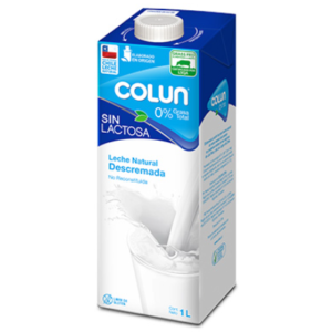 LECHE DESCREMADA COLUN SIN LACTOSA 1LT